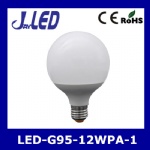LED G95 bulb 12W 15W aluminum+plastic body