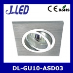 Downlight square double circle aluminum